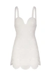 Simonmiller Beep Beep Crochet Mini Dress In Pearl
