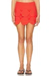 Simonmiller Beep Beep Mini Skirt Coral Red