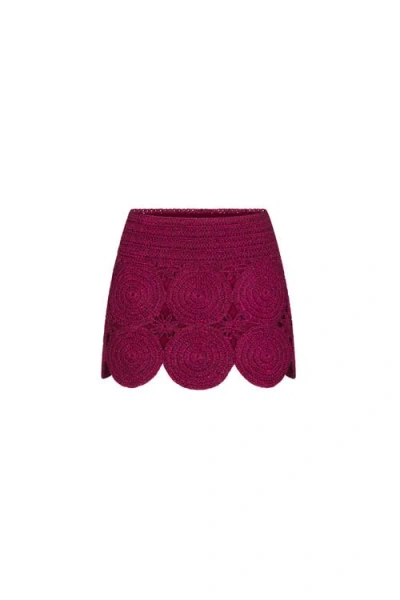 Simonmiller Beep Beep Mini Skirt In Magenta