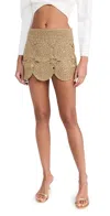 Simonmiller Beep Beep Mini Skirt Star Gold In Star Gold
