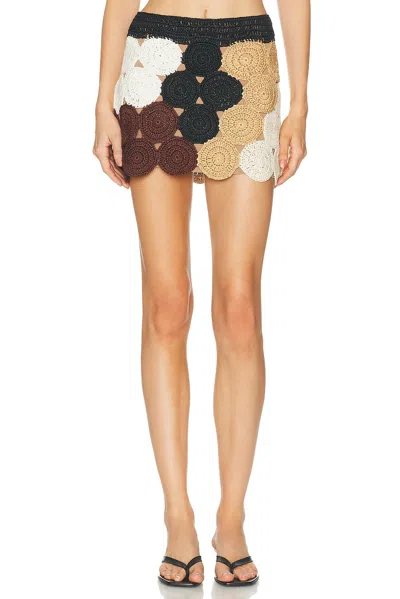 Simon Miller Simonmiller Crochet Beep Beep Mini Skirt In Multi