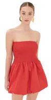 Simonmiller Belle Smocked Dress Lucky Red In Lucky Red