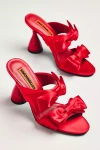 Simonmiller Bow Verner Mule Heels In Red