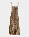 Simonmiller Canto Smocked Poplin Midi Dress