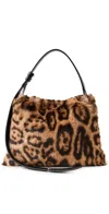 Simonmiller Cheetah Faux Fur Mini Puffin Bag Cheetah Scramble In Cheetah Scramble