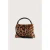 Simonmiller Puffin Mini Cheetah Faux Fur Shoulder Bag In Cheetah Scramble