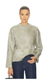Simonmiller Cher Tinsel Knit Sweater In Silver