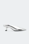 Simon Miller Simonmiller Chrome Pointed Gala Mule In Silver In Silver
