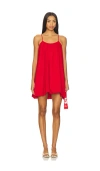 Simonmiller Cleo Crepe Mini Dress In Red
