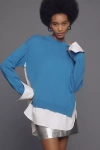 Simonmiller Combo Pullover Sweater In Blue