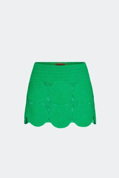 Simon Miller Simonmiller Crochet Beep Beep Mini Skirt In Blue