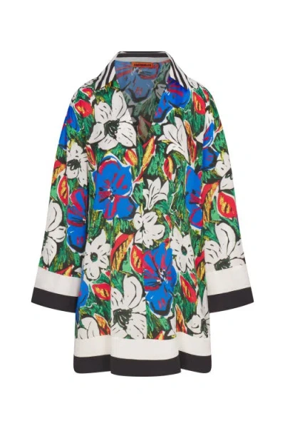 Simon Miller Diaz Floral-print Mini Dress In Multi