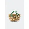 Simon Miller Simonmiller Embellished Shelly Bag With Scarf Handle In Neutral
