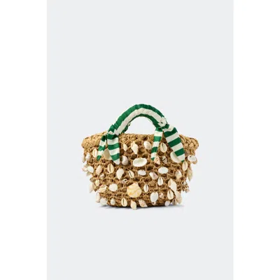 Simon Miller Simonmiller Embellished Shelly Bag With Scarf Handle In Neutral