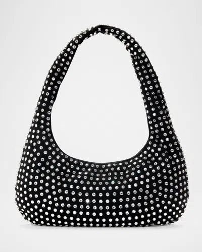 Simonmiller Figures Crystal Shoulder Bag In Black/clear