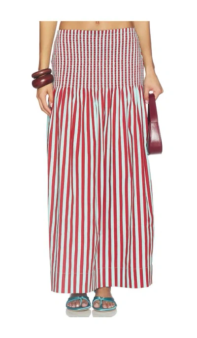 Simonmiller Flor Poplin Skirt In Red