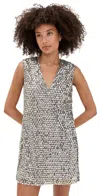Simonmiller Sleeveless Fountain Sequins Mini Dress
