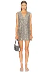 Simonmiller Fountain Sequin Dress In Silver