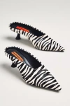 Simonmiller Gala Mule Calf-hair Kitten Heels In Multi