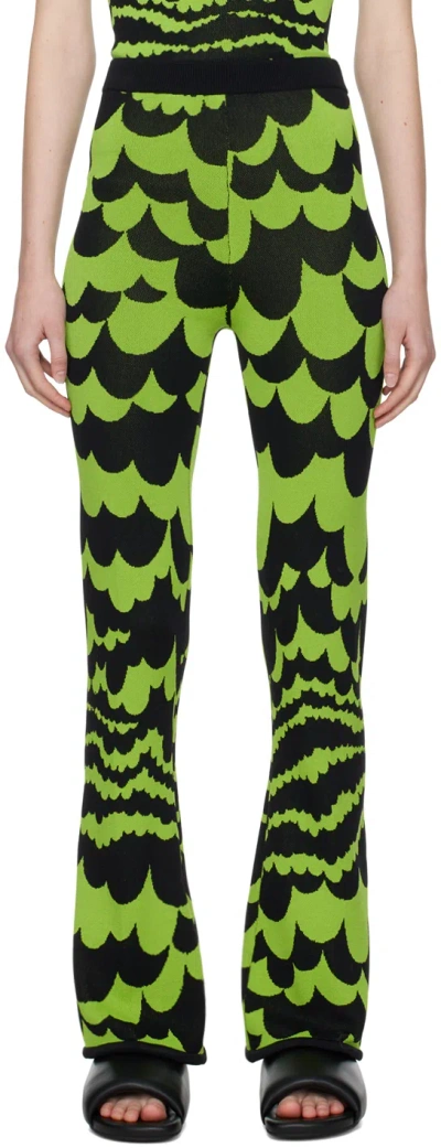 Simonmiller Green & Black Whitsett Trousers In Happy Sheep
