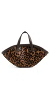 Simonmiller Haircalf Mini Mercado Tote Choco Brown Leopard