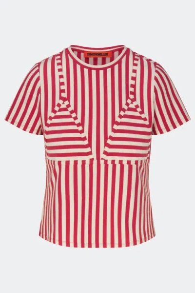 Simonmiller Kini Striped Tee In Red