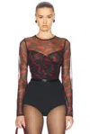 Simonmiller Kinny Mesh Top In Lip Print