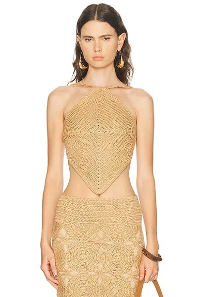 Simonmiller Kit Crochet Top In Brown