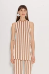 Simonmiller Knits By Canoga Top In Tan Stripe