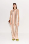 Simonmiller Knits By Jabber Pant In Tan Stripe