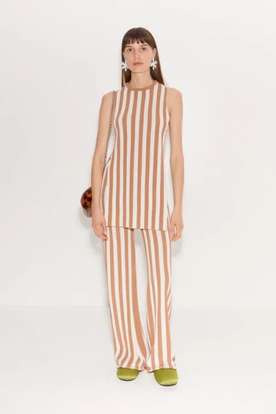 Simonmiller Knits By Jabber Pant In Tan Stripe