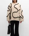 SIMONMILLER LEITH SQUIGGLE KNIT OVERSIZED SWEATER