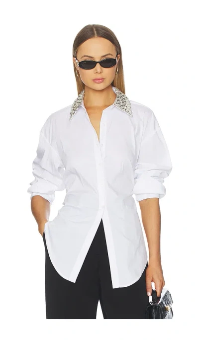 Simonmiller Hemd Loch In White