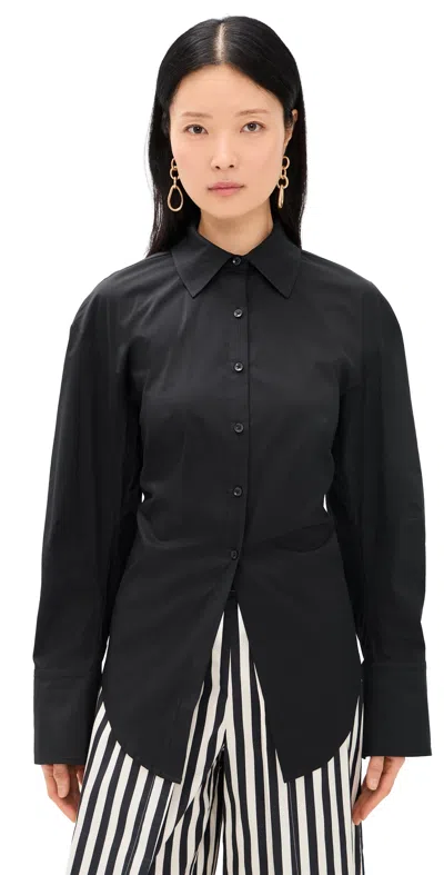 Simonmiller Loch Poplin Button Up Black