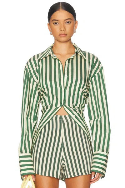 SIMONMILLER LOCH POPLIN BUTTON UP TOP