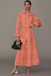 Simonmiller Loch Poplin Maxi Dress In Red