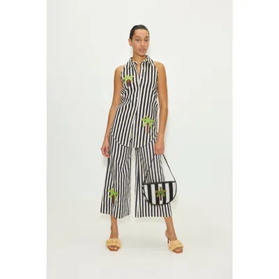 Simonmiller Loch Sleeveless Poplin Button Up In Multi