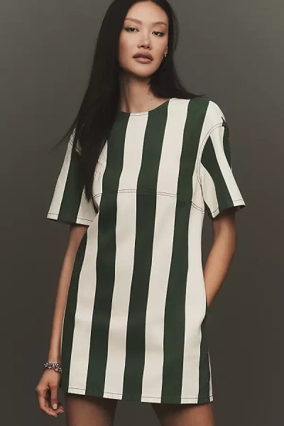 Simonmiller Louise Short-sleeve Shift Dress In Multi