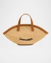 Simonmiller Mercado Mini Straw Tote Bag In Naturalblack