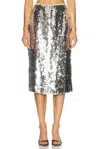 Simonmiller Mia Sequin Skirt In Silver