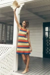 Simon Miller Moji Wave Mini Dress In Multi