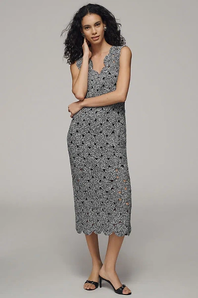 Simonmiller Muro Crochet Midi Dress In Gray