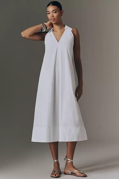 Simonmiller Nava Poplin Halter Midi Dress In White