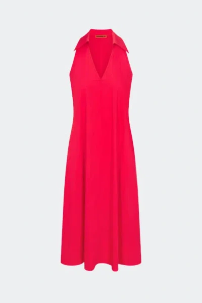 Simonmiller Nava Poplin Midi Dress In Red