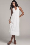 Simonmiller Nava Poplin Midi Dress Macadamia In White