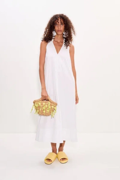 Simonmiller Nava Poplin Midi Dress In White