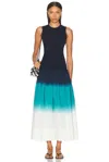 Simonmiller Novo Knit Combo Dress In Blue