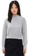 Simonmiller Oko Metallic Knit Sweater Satellite Silver In Satellite Silver