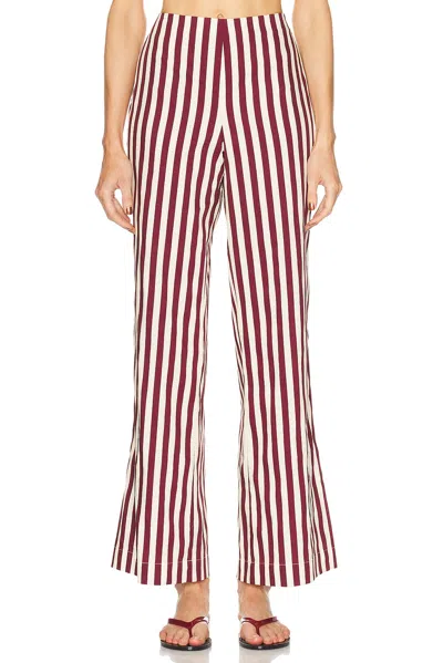 Simonmiller Pia Poplin Pant In Burgundy