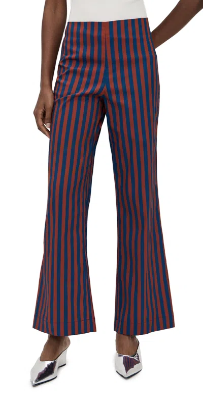 Simonmiller Pia Poplin Pants Navy/henna